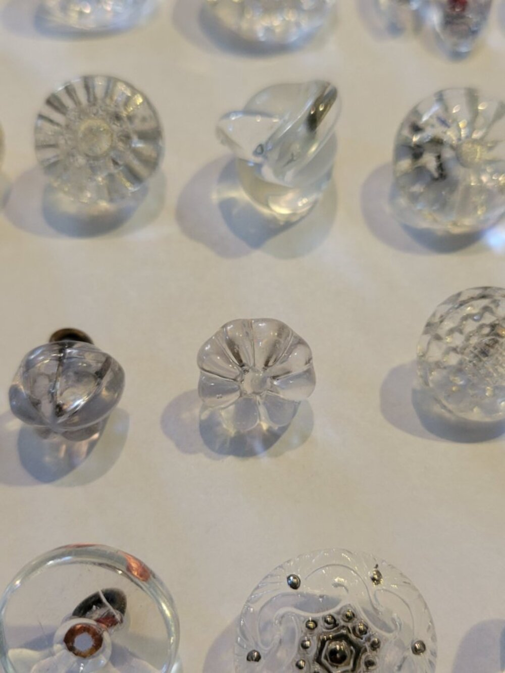 Lot of Clear Glass Shanked Vintage Buttons - Picture 3 of 16